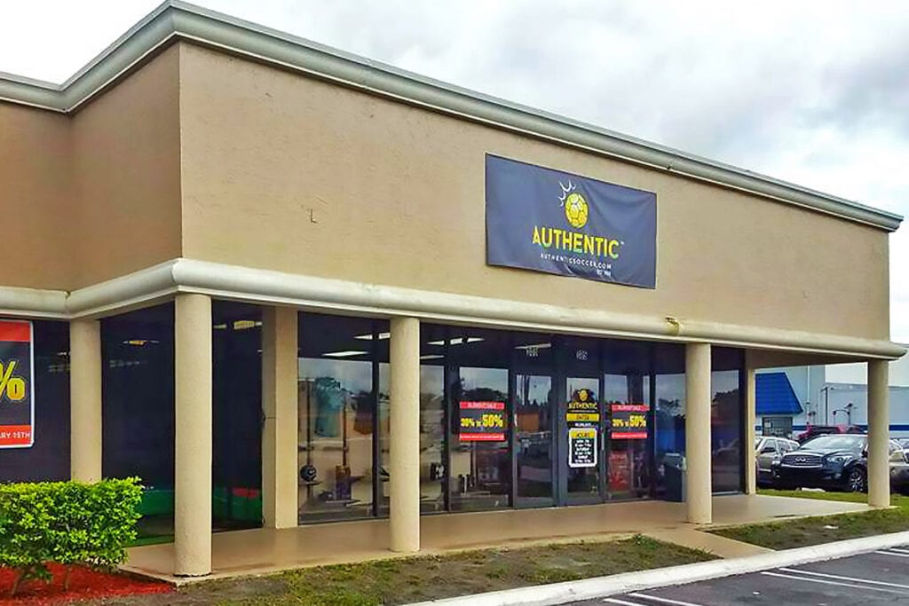 Authentic Soccer West Palm Beach Storefront
