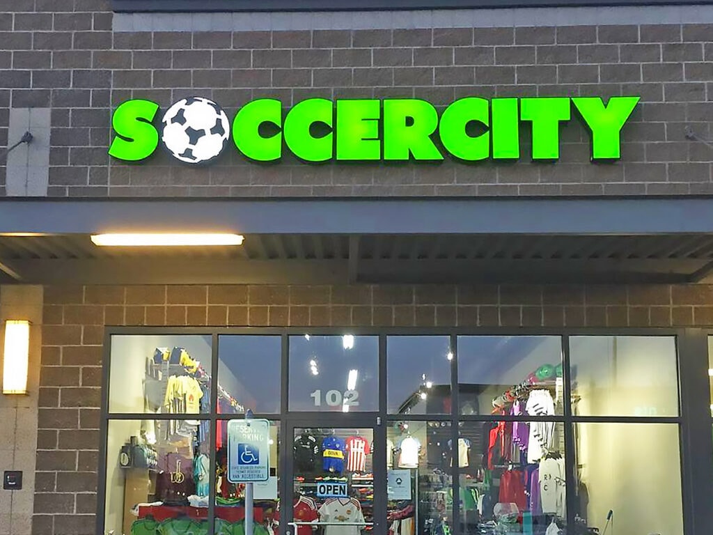 Soccer City Burlington Storefront