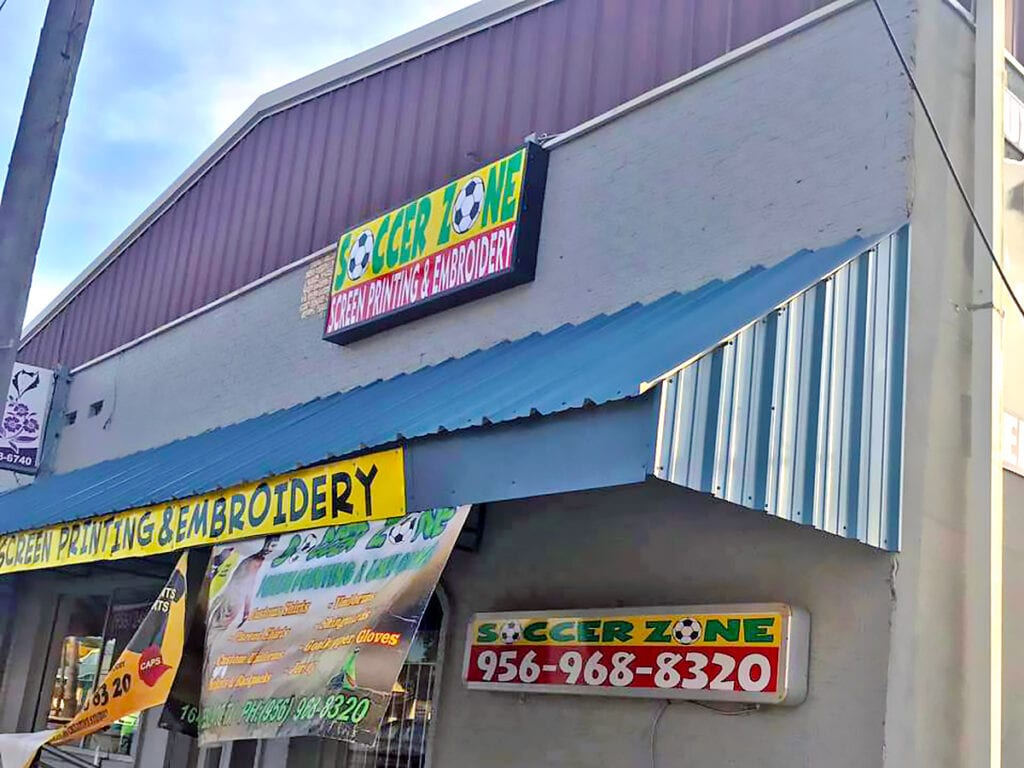 Soccer Zone Weslaco Storefront